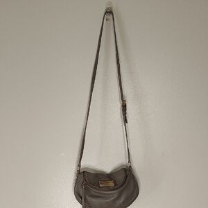Marc by Marc Jacobs Gray Leather Crossbody Bag Classic Q leather handbag